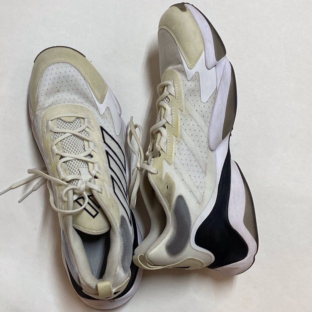 Adidas Men’s Impact FLX Li AIE9378 Training Cream and Black Sneakers Size 16 US